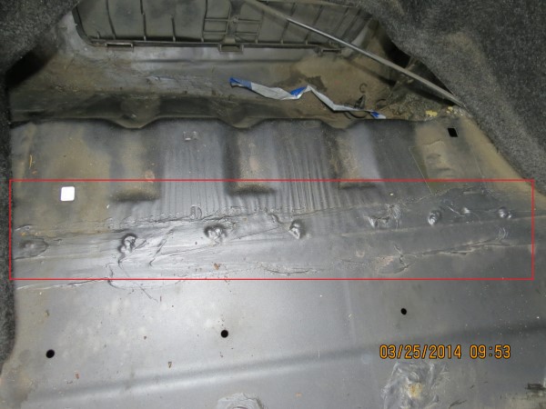 Nissan Altima Bad Tack Weld